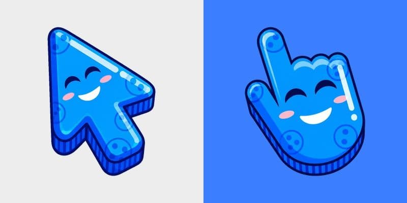 Colorful Smile Electric Blue