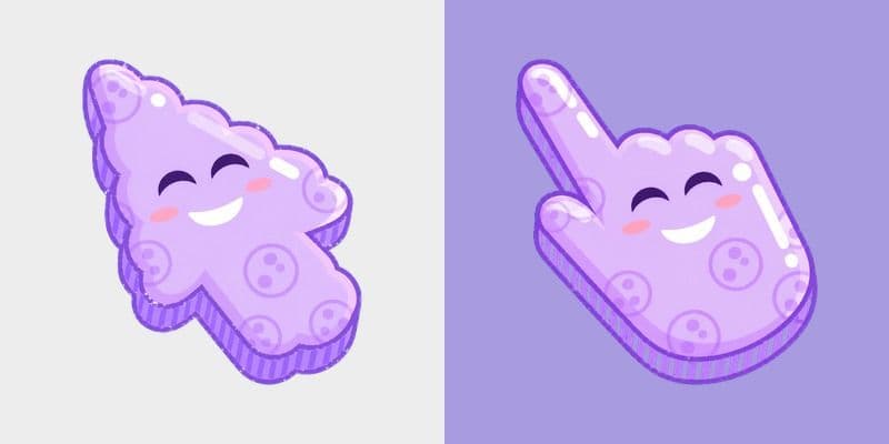 Colorful Smile Lavender Cloud