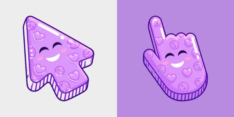 Colorful Smile Lilac Bubble