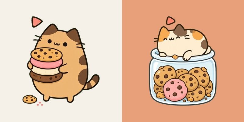 Cookie Jar Cream Cat cursor preview