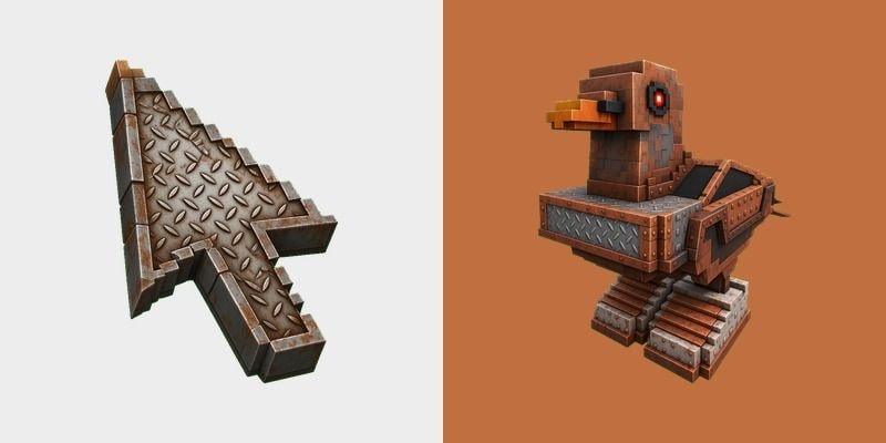 Copper Mech Sparrow Cursor