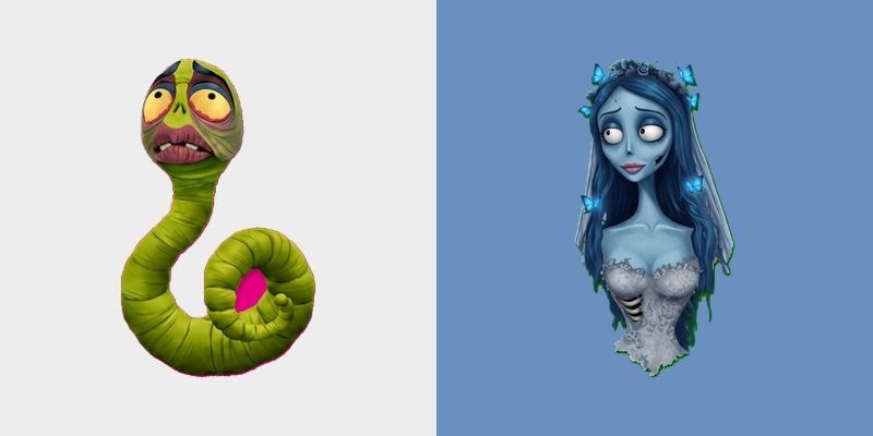 Corpse Bride Emily Maggot Cursor