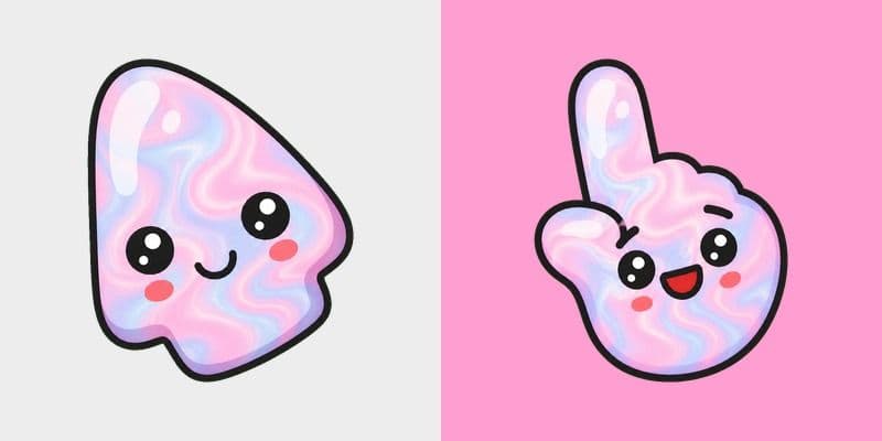 Cotton Candy Swirl Blob