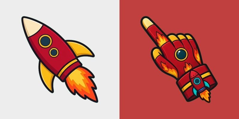 Crimson Ember Rocket