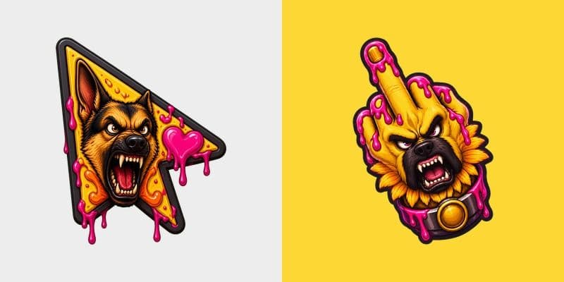 Custom Cursor Angry Dog