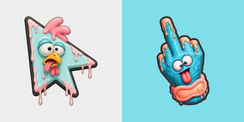 Custom Cursor Cock-a-Doodle-Dumb