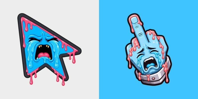 Custom Cursor Cry More