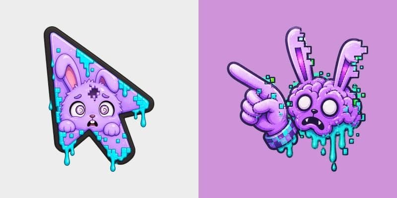 Custom Cursor Error 404 Brain
