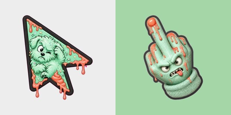 Custom Cursor Flea Bag