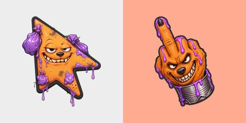 Custom Cursor Garbage Dog