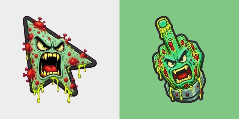 Custom Cursor Infected