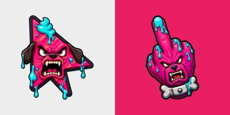 Custom Cursor Mad Dog