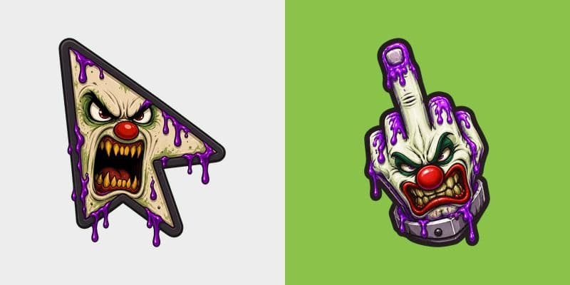 Custom Cursor Nasty Clown