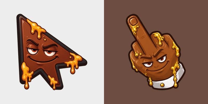 Custom Cursor Poop