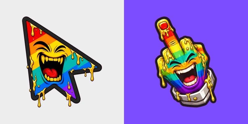 Custom Cursor Rainbow