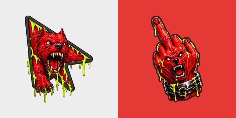 Custom Cursor Savage Dog