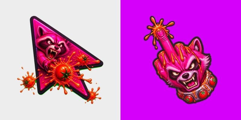 Custom Cursor Tomato Attack