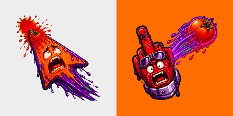 Custom Cursor Tomato Incoming
