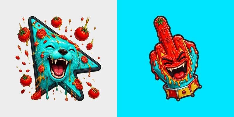 Custom Cursor Tomato Shower
