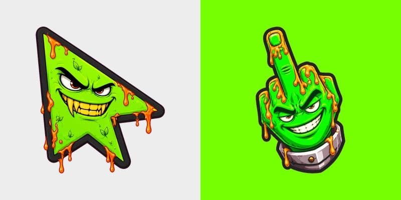 Custom Cursor Touch Grass