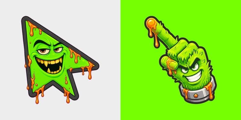 Custom Cursor Touch Grass