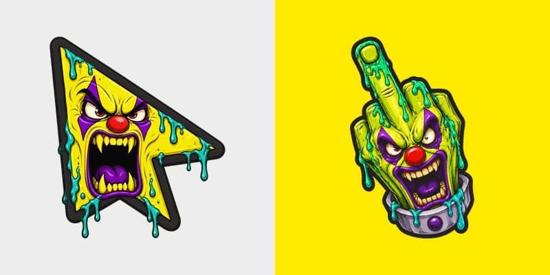Custom Cursor Toxic Clown
