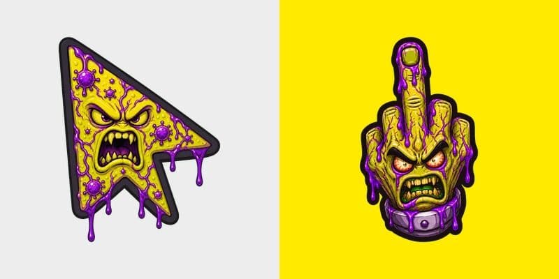 Custom Cursor Toxic Infection