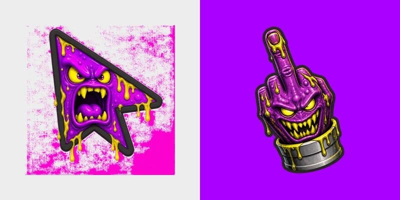 Custom Cursor Toxic Waste