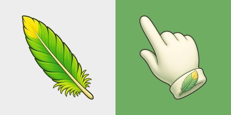 Cute Amazon Parrot Feather