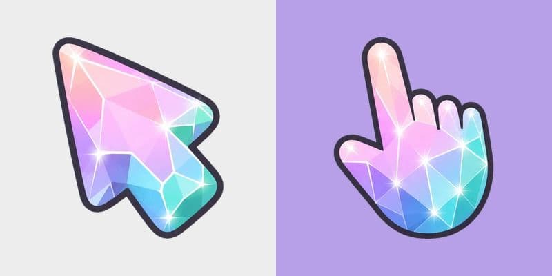 Cute Aurora Crystal Shard