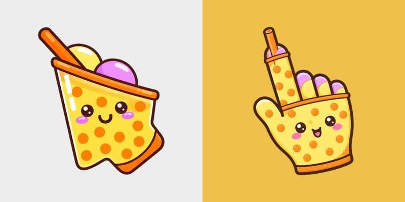 Cute Boba Smoothie