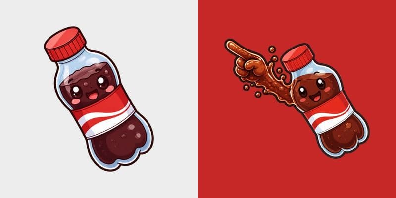 Kawaii Cola Bottle