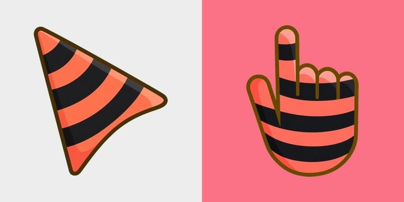 Coral Black Wasp cursor preview