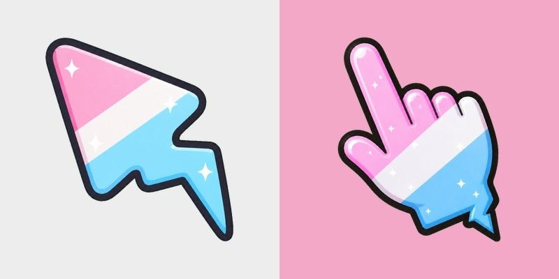 Cute Cotton Candy Bolt cursor preview