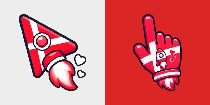 Cute Denmark Rocket