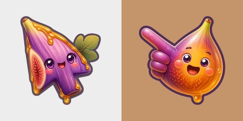 Cute Fig Honey Cursor Pack