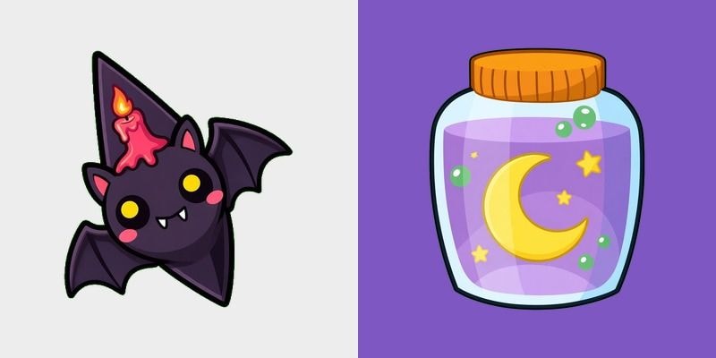 Bat & Moon