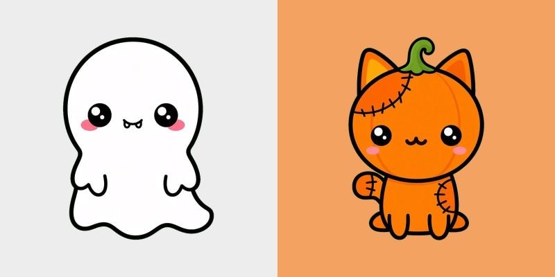 Ghost & Candy Pumpkin