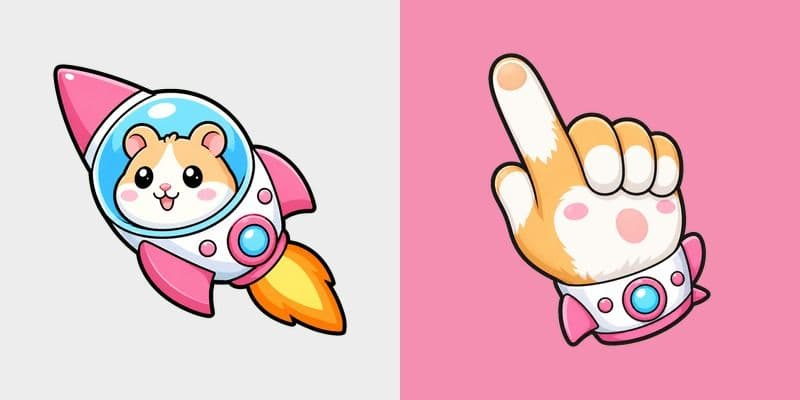 Cute Hamster Rocket