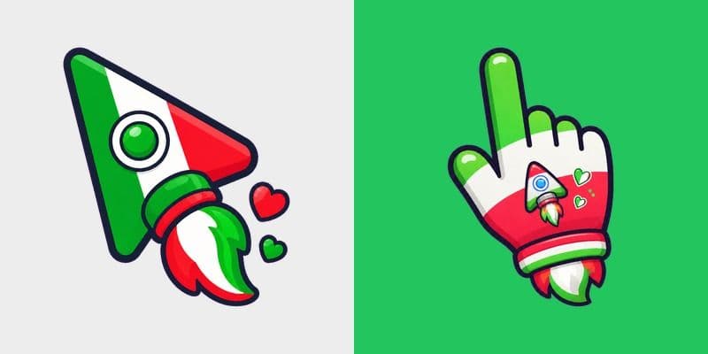 Cute Italy Rocket