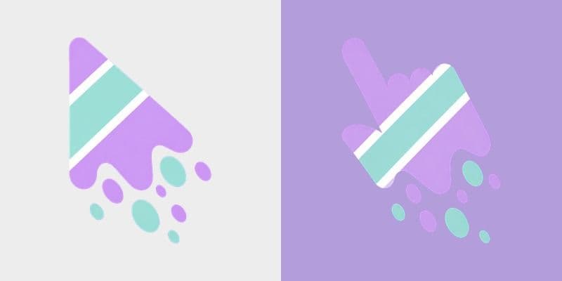 Cute Melt Stripe Lilac Mint