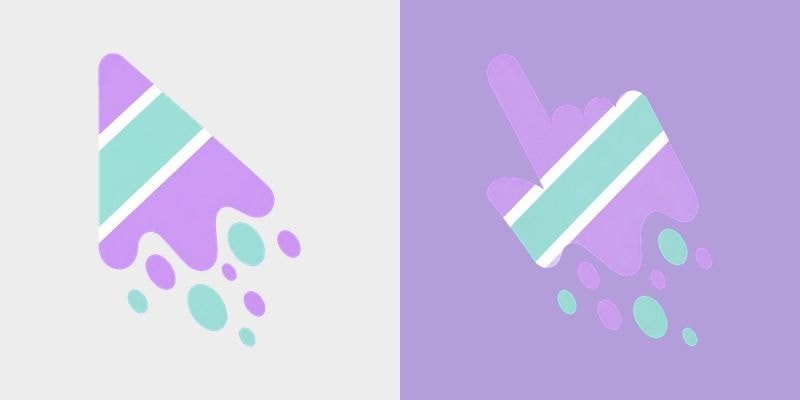 Cute Melt Stripe Lilac Mint