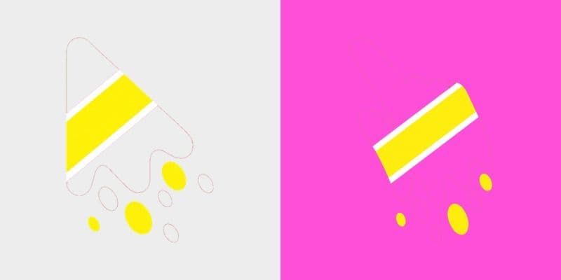 Cute Melt Stripe Pink Lemon