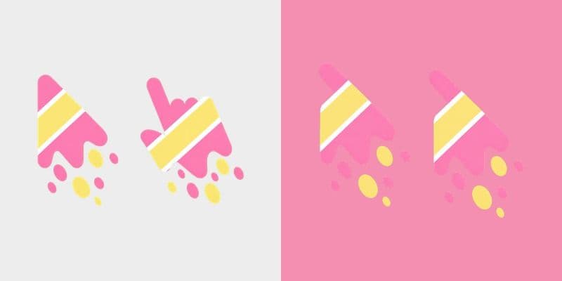 Cute Melt Stripe Rose Butter