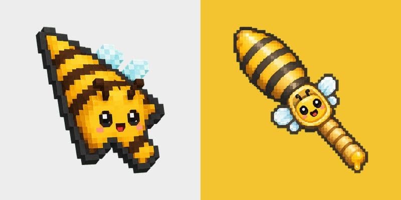 Cute Minecraft Bee