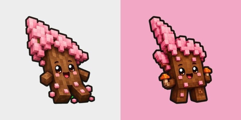 Cute Minecraft Cherry Blossom