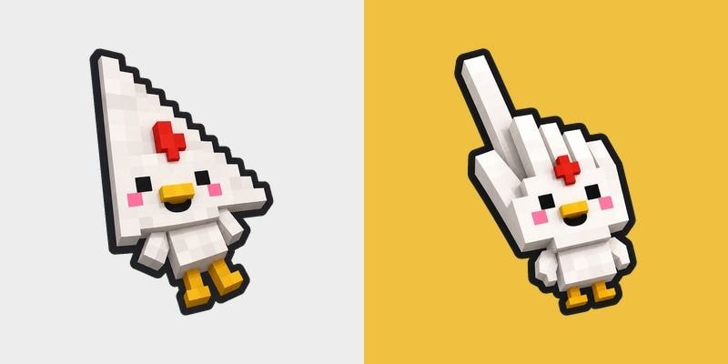 Cute Minecraft Chicken