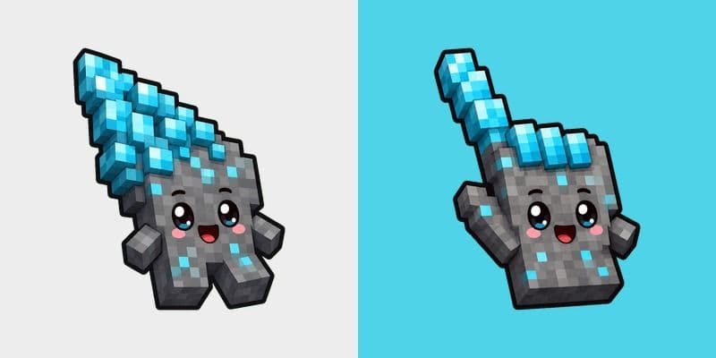 Cute Minecraft Diamond Ore