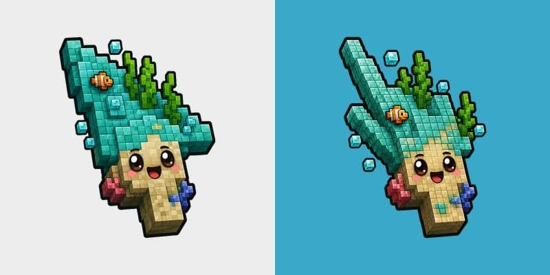 Cute Minecraft Ocean