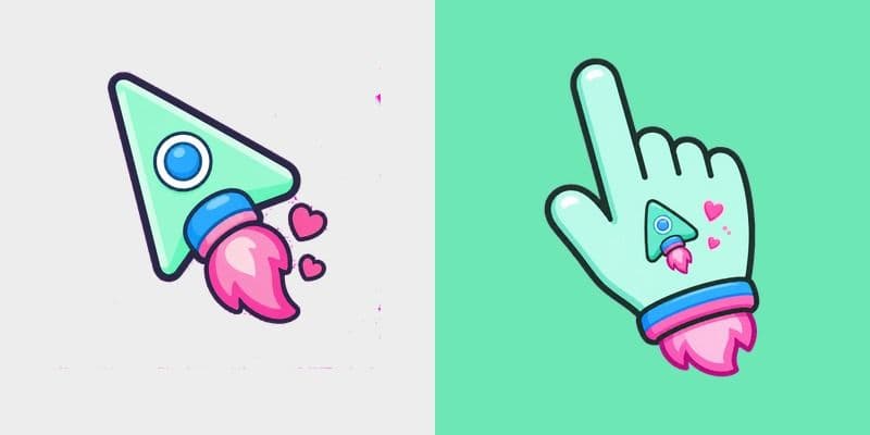 Cute Mint Rocket